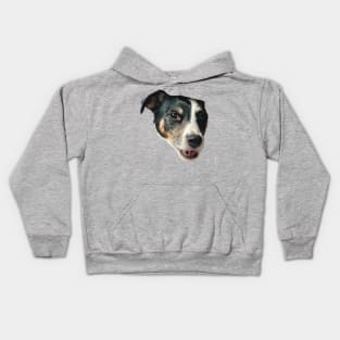 smiling dog funny meme jack russel Kids Hoodie